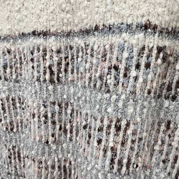 Striped Chenille Tunic Sweater Size Medium - Picture 3 of 7